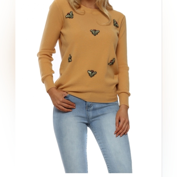 Laetitia Mem Tan Brown Long Sleeve Fine Knit Jumper Size 12 - Picture 7 of 7